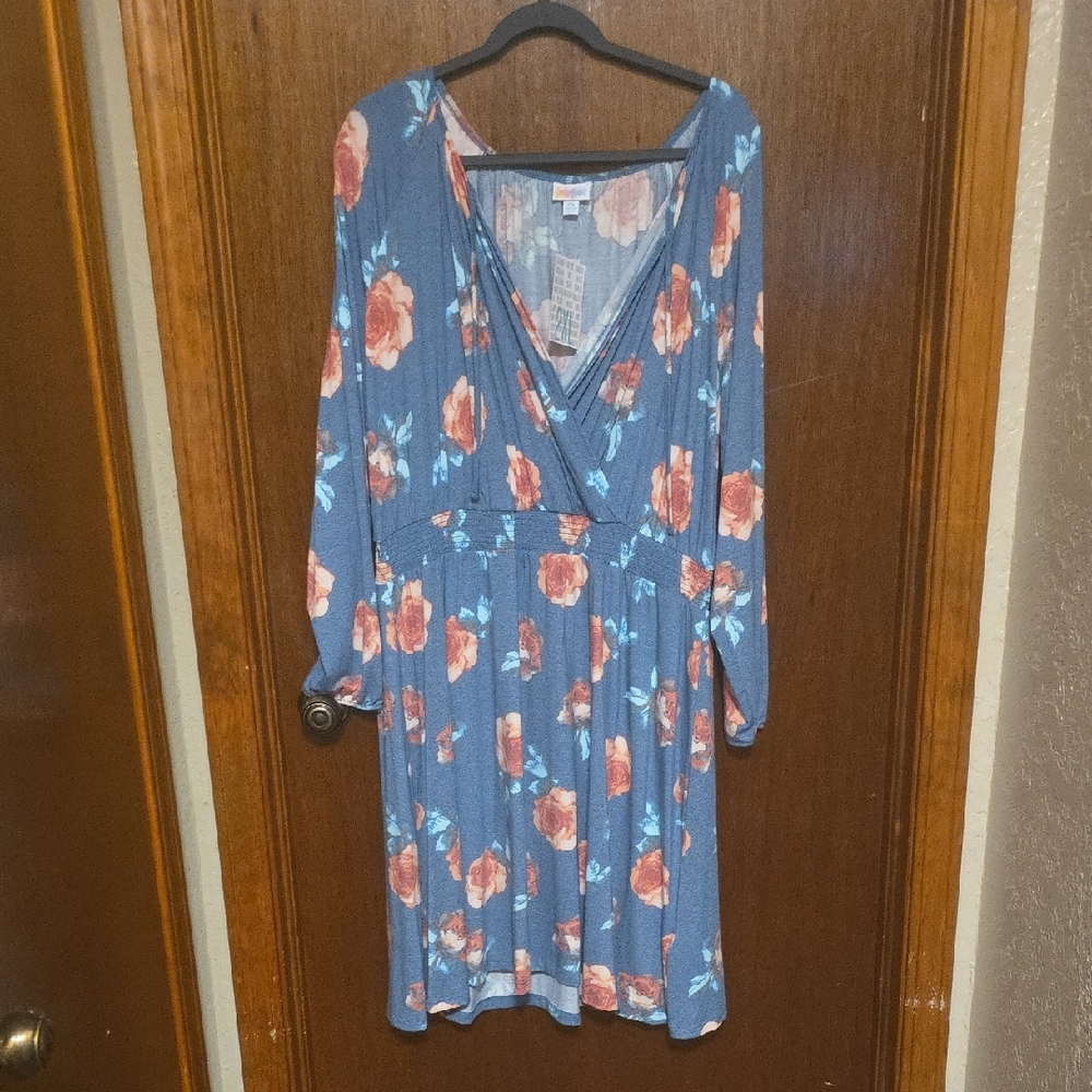 NWT Lularoe 2XL Jody Long Sleeve Peasant Dress